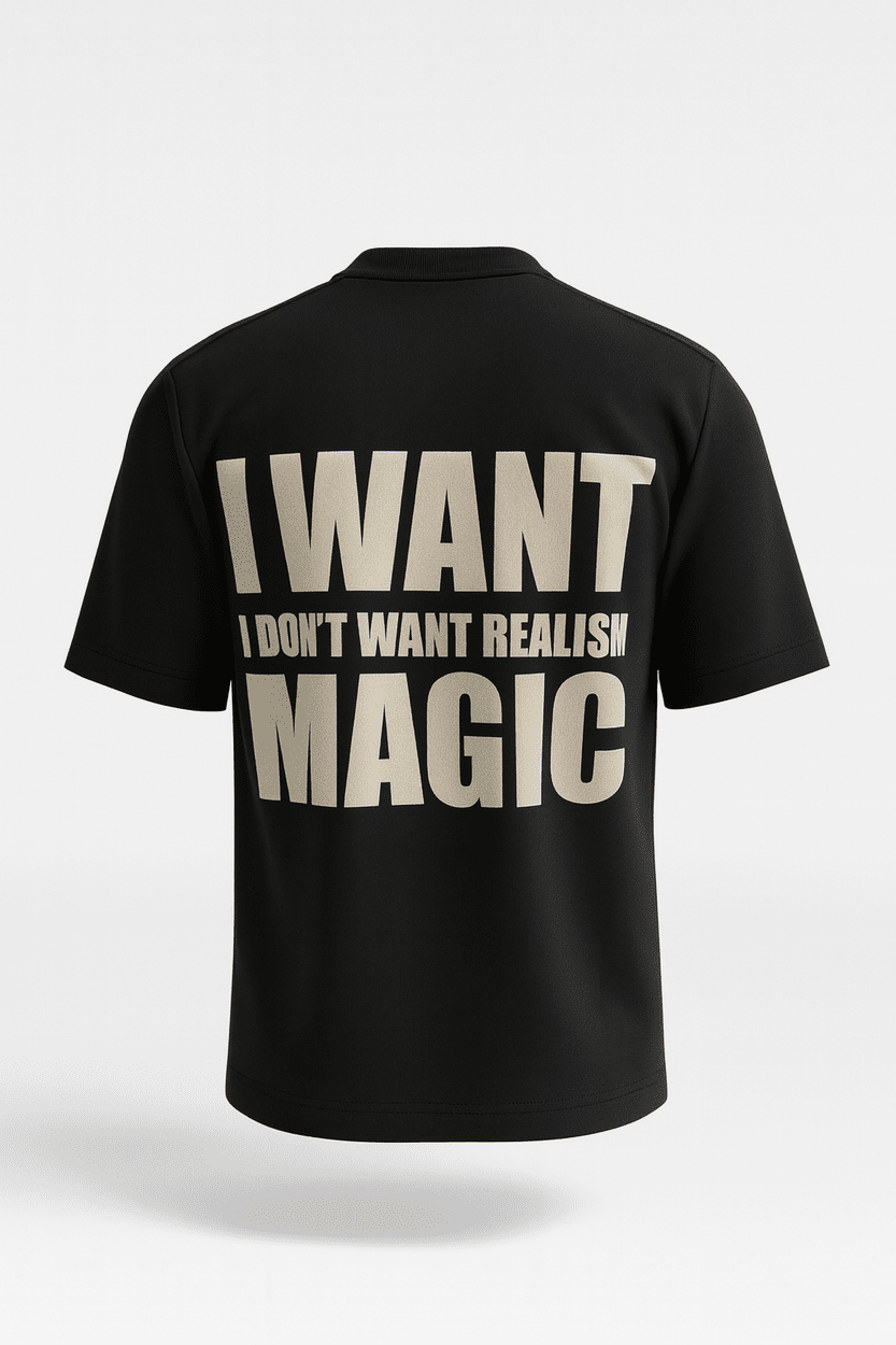 T-SHIRT I WANT BLACK RowedStore