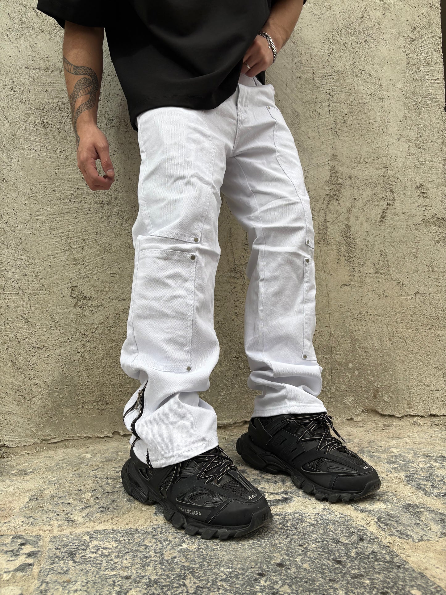 Flare white zip - RowedStore