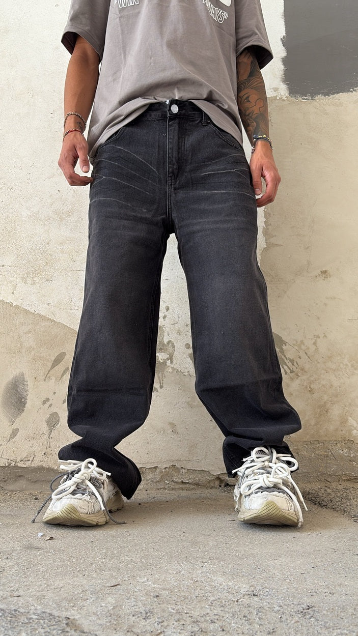 JEANS BAGGY CENERE