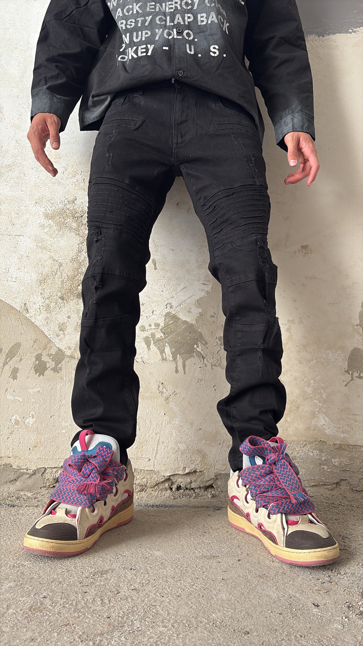 Jeans biker black