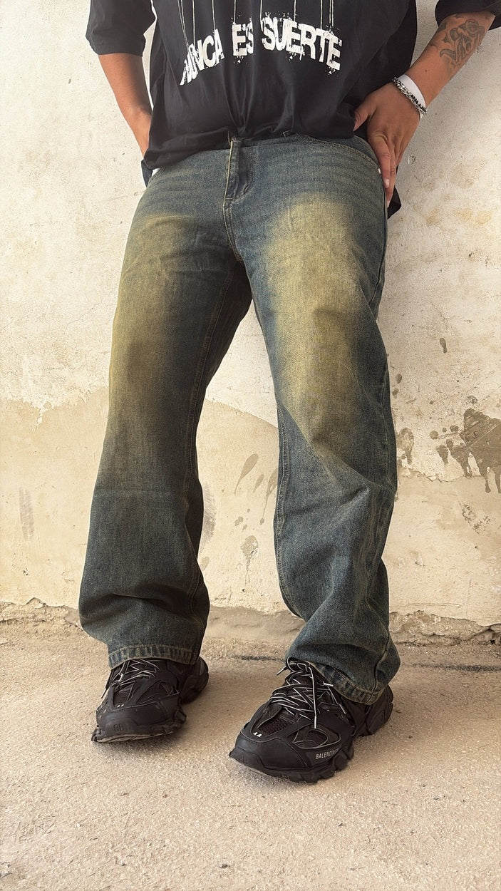 JEANS BAGGY SAND