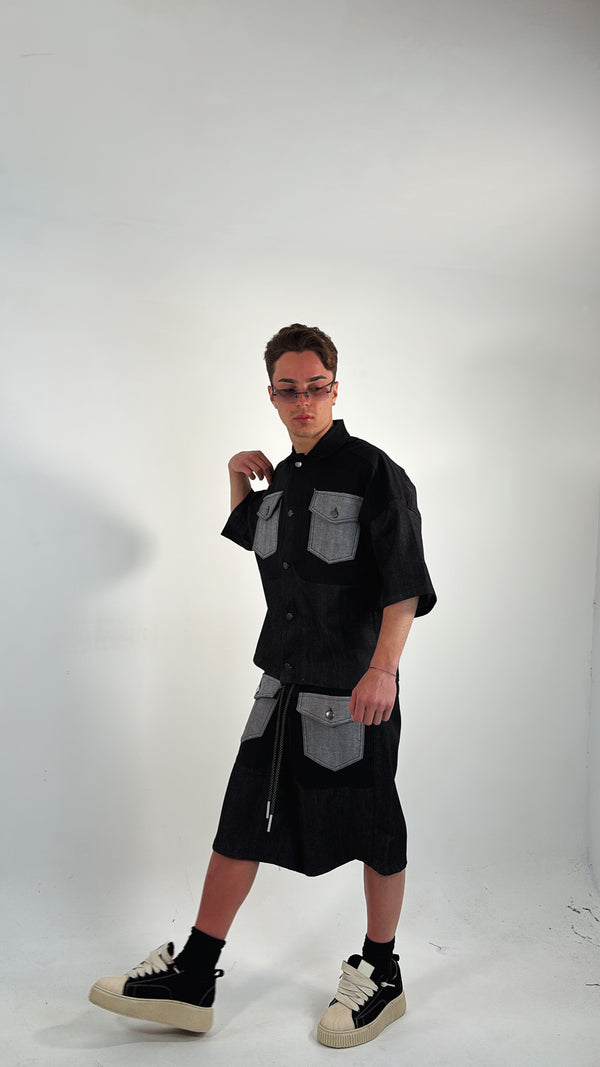 COORDSET DENIM EFFECT