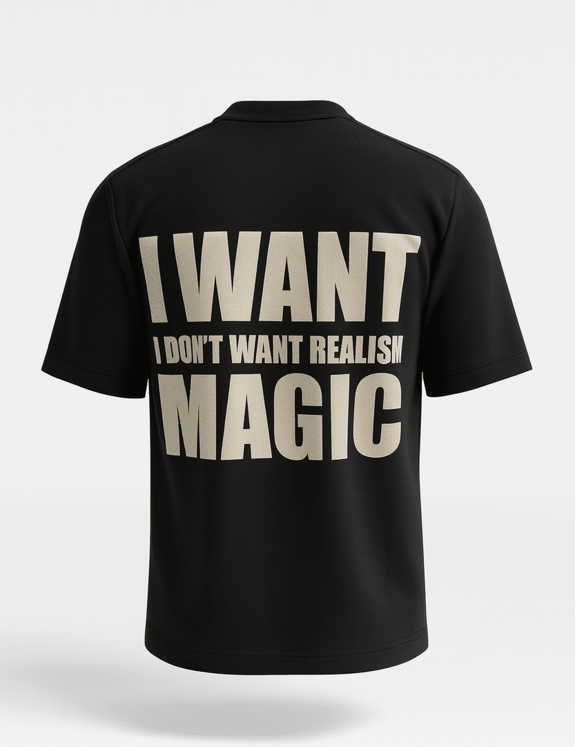 T-SHIRT I WANT BLACK RowedStore