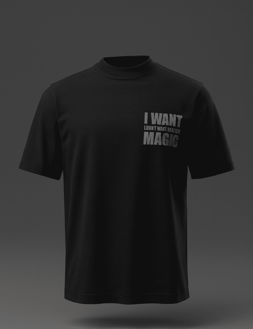 T-SHIRT I WANT BLACK RowedStore