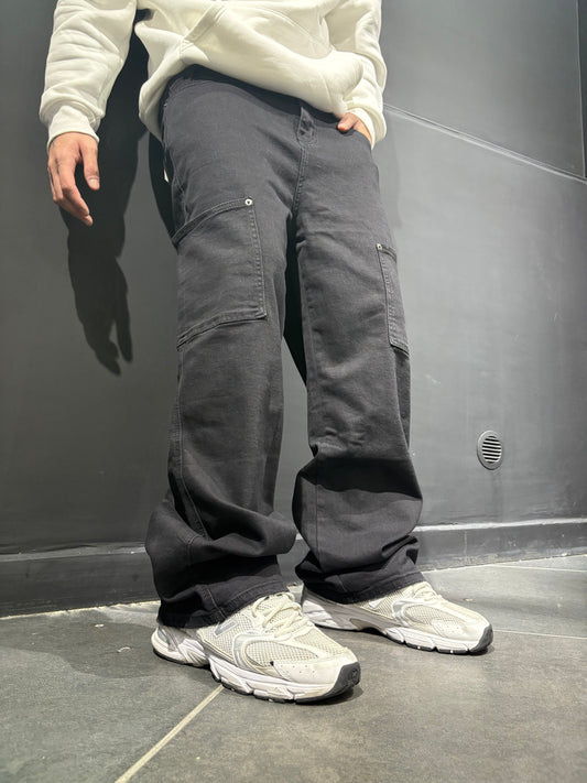 Jeans cargo black - RowedStore
