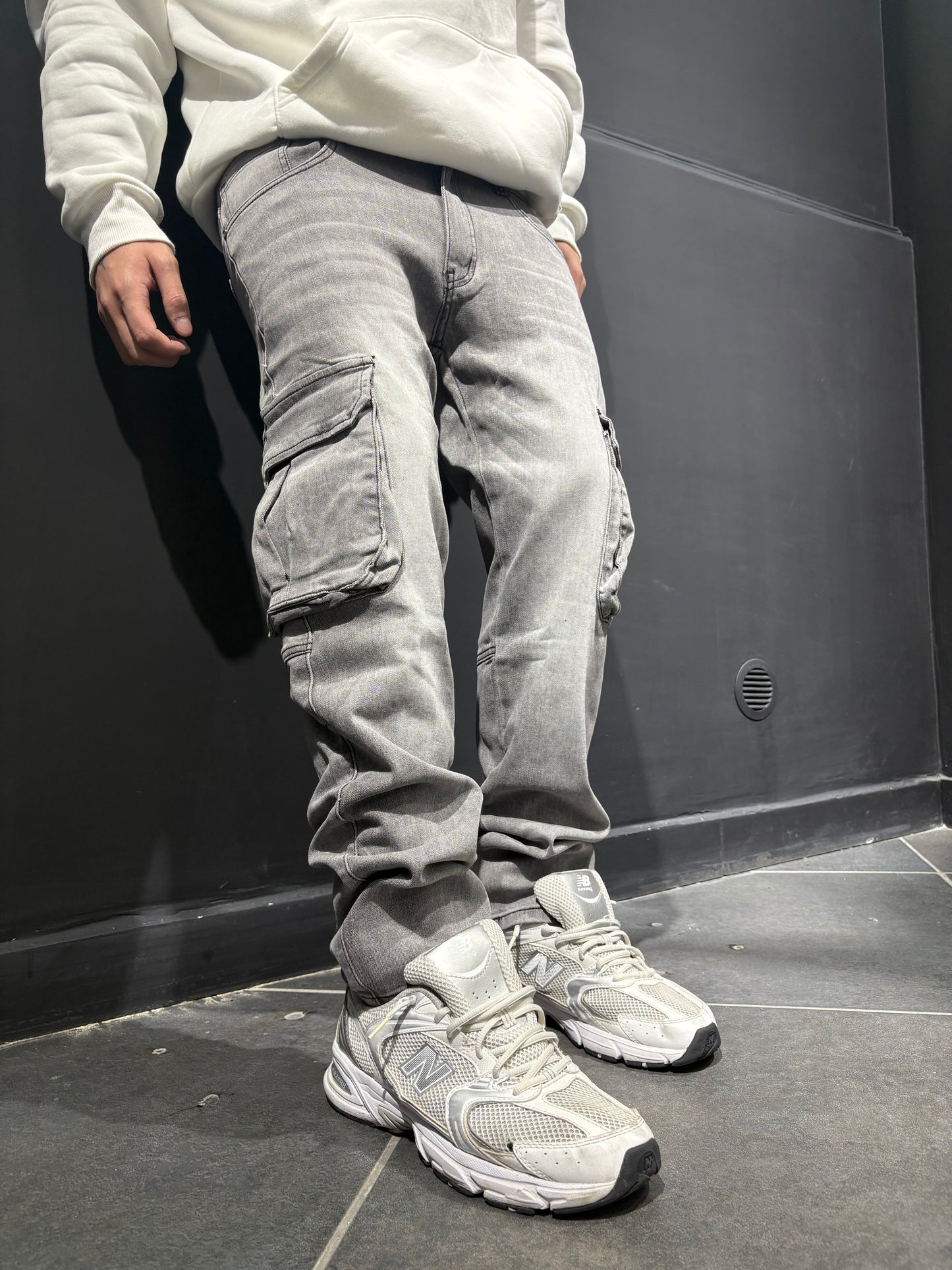 Cargo jeans grey - RowedStore