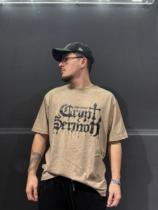 T-Shirt gotic beige - RowedStore