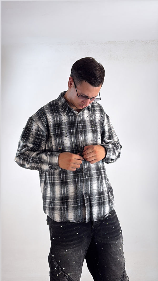 CAMICIA MOD PAPER GREY