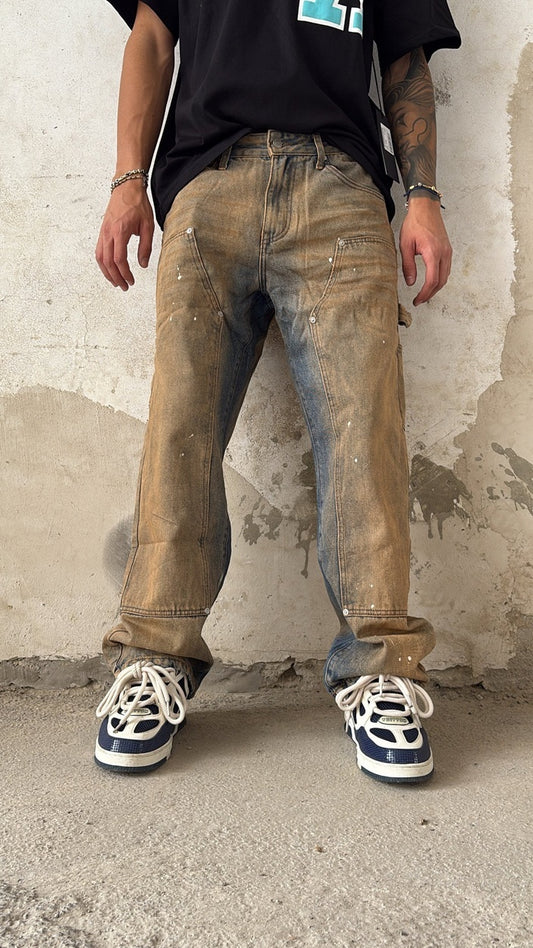JEANS BAGGY SABBIA