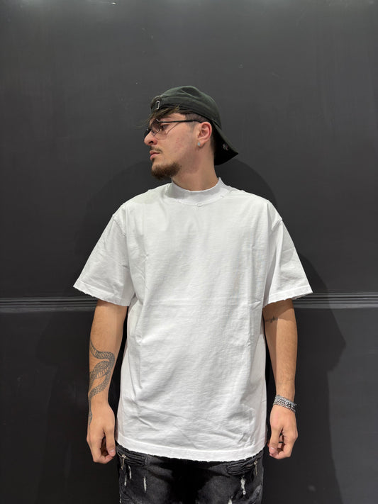 T-SHIRT WHITE COLLO - RowedStore